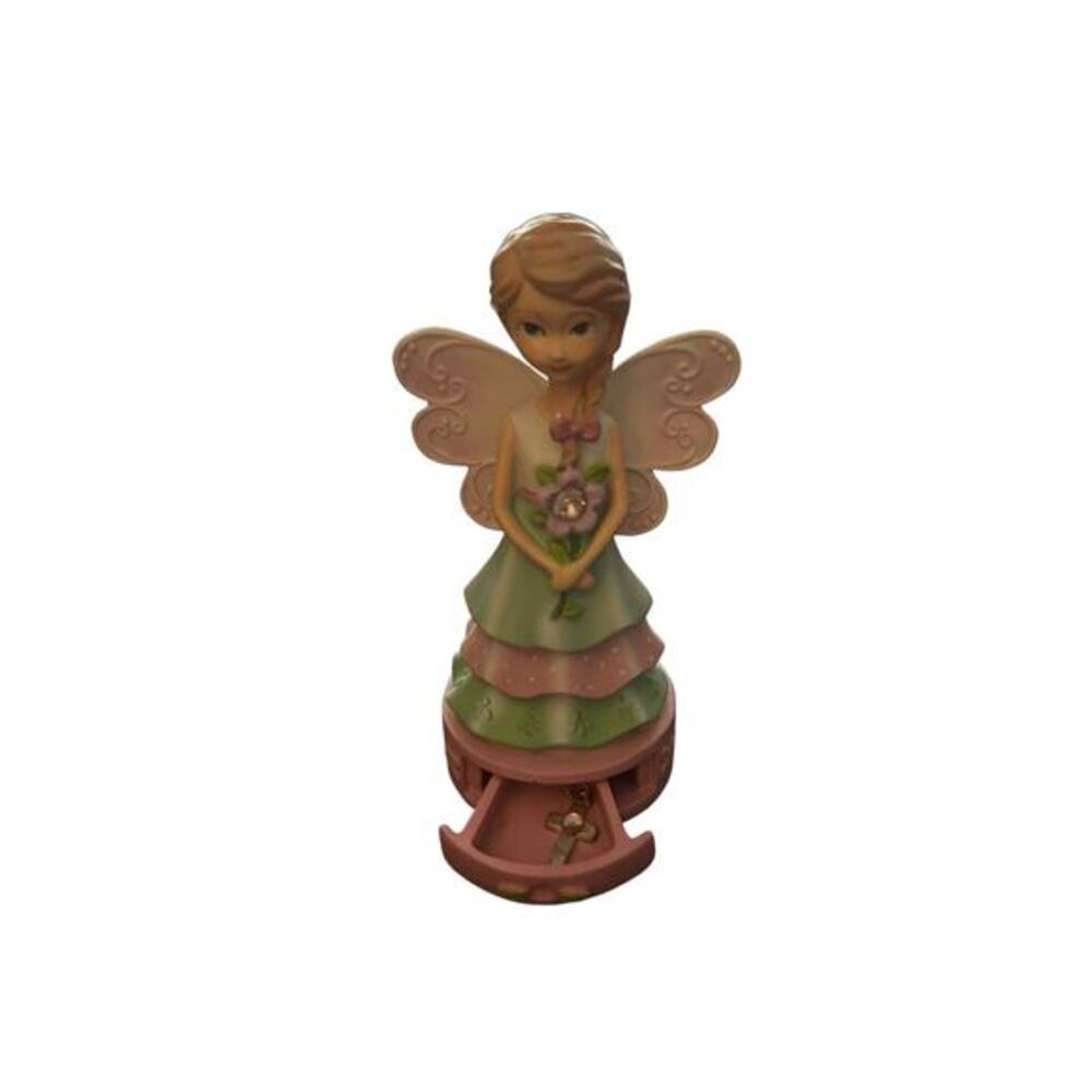 Birthday Blessings Angel Trinket Box -October